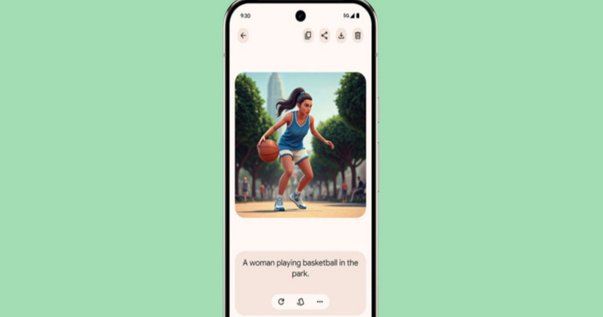 Layar aplikasi Pixel Studio menampilkan gambar karakter kartun sedang bermain basket