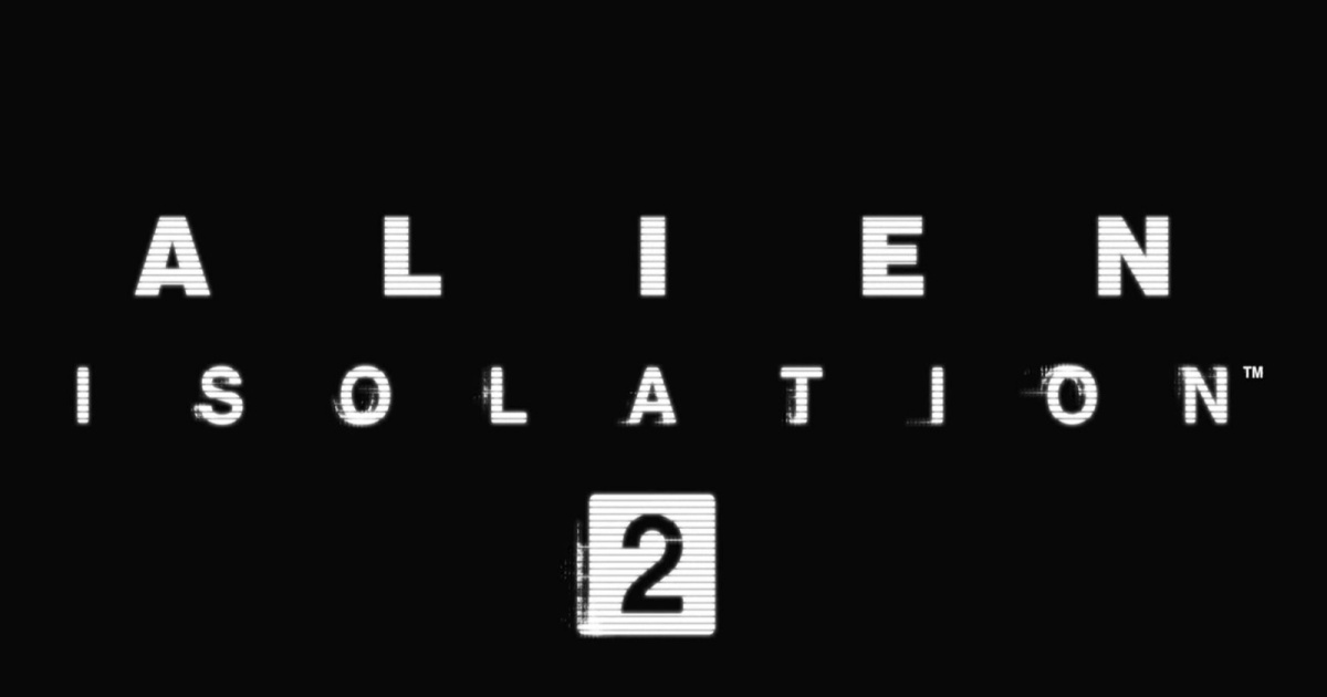 Logo Alien Isolation 2 dengan latar gelap dan teks putih