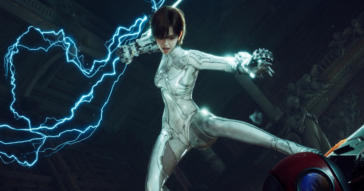 Evie melakukan pukulan petir dalam trailer Stellar Blade Blood Rain