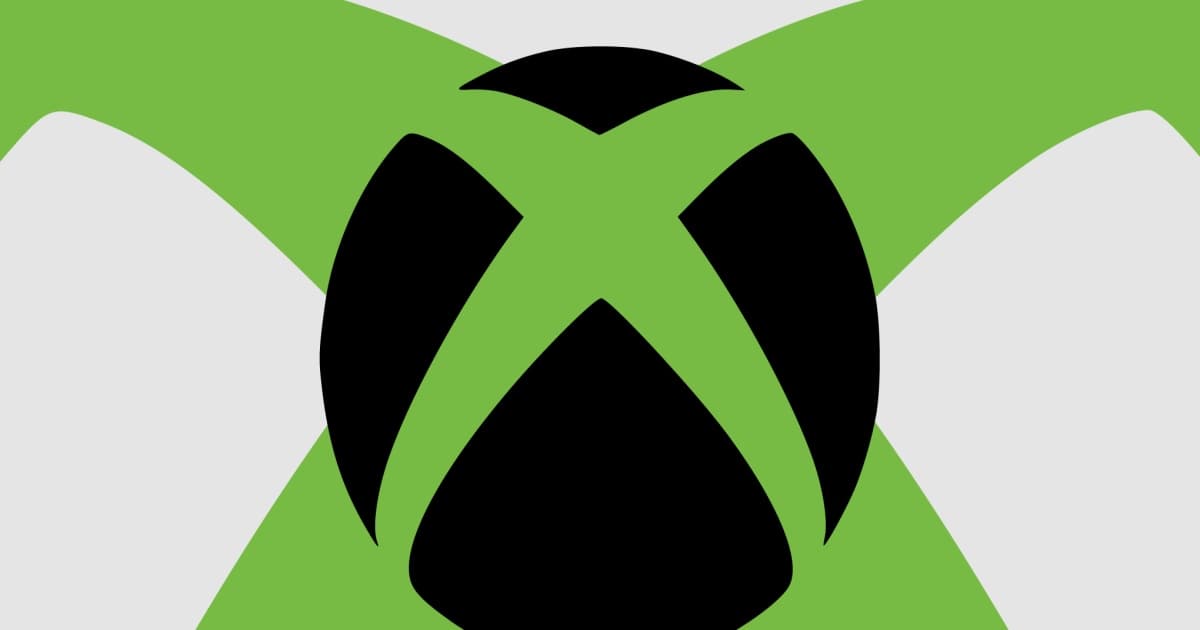Ilustrasi logo Xbox dengan latar belakang gelap dan efek cahaya neon hijau