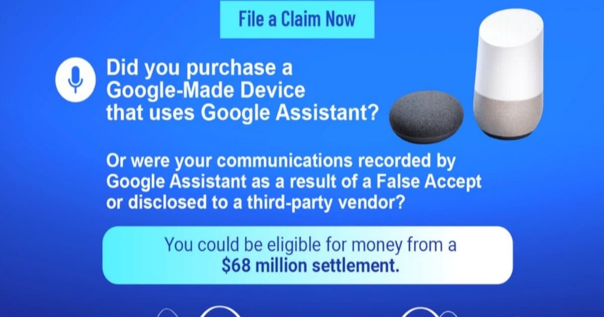 Notifikasi pengadilan menerima klaim dalam penyelesaian gugatan Google Assistant senilai $68 juta