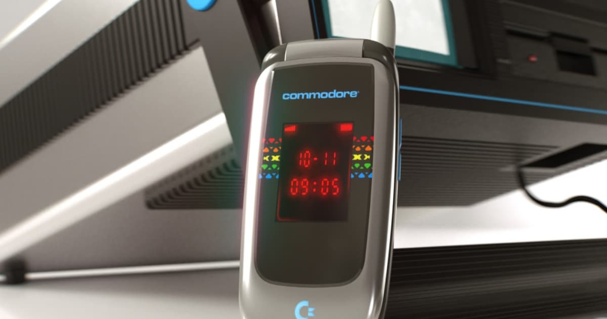 Commodore Callback 8020 di atas meja