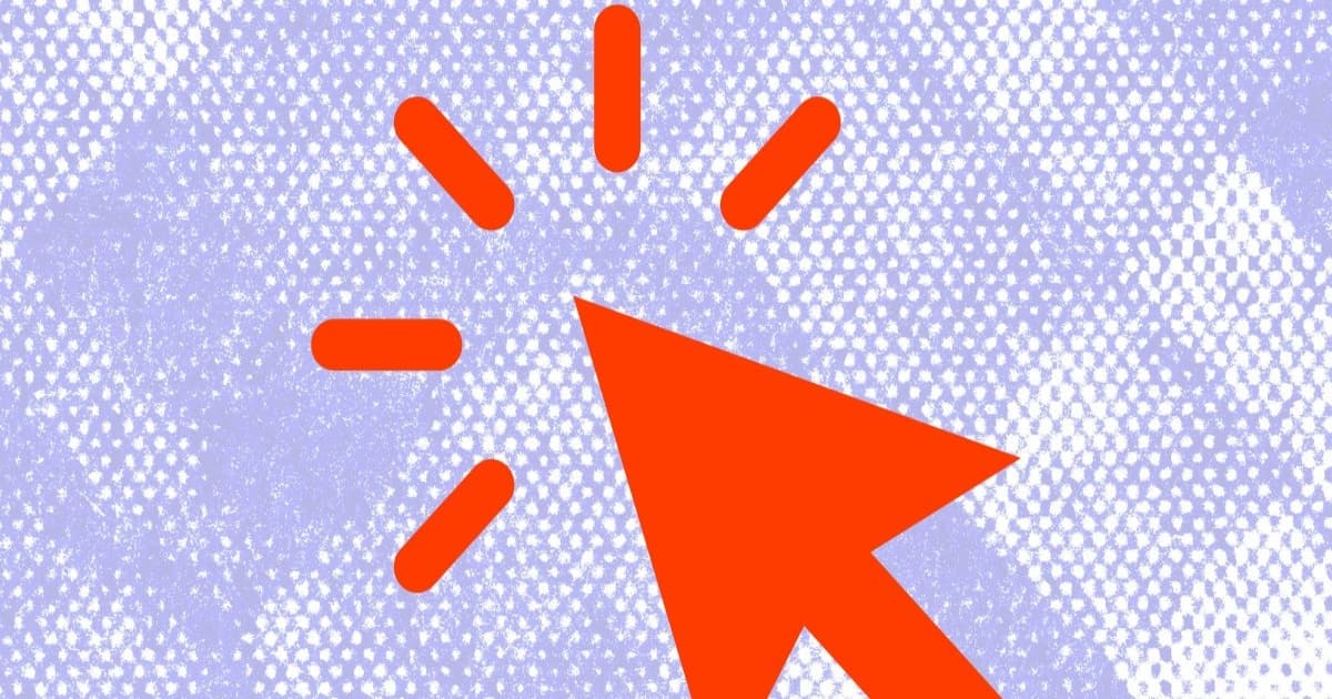 Ilustrasi cursor mouse yang mengklik, menggambarkan serangan satu klik pada Copilot Enterprise