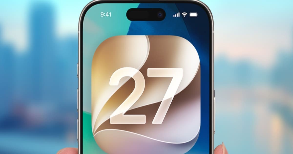 Tampilan fitur edit foto AI di iOS 27 pada layar iPhone