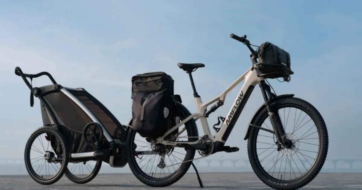 Amflow TL Carbon e-bike SUV dengan motor DJI Avinox tampak samping