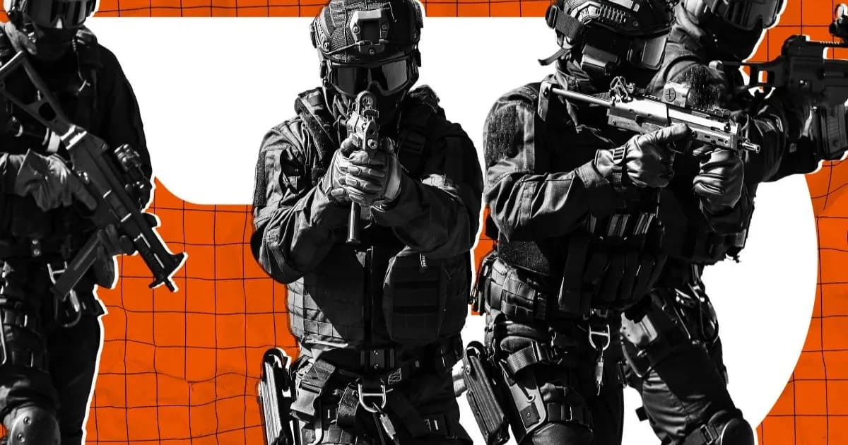 Ilustrasi robot DoorDash di lokasi operasi SWAT Arizona