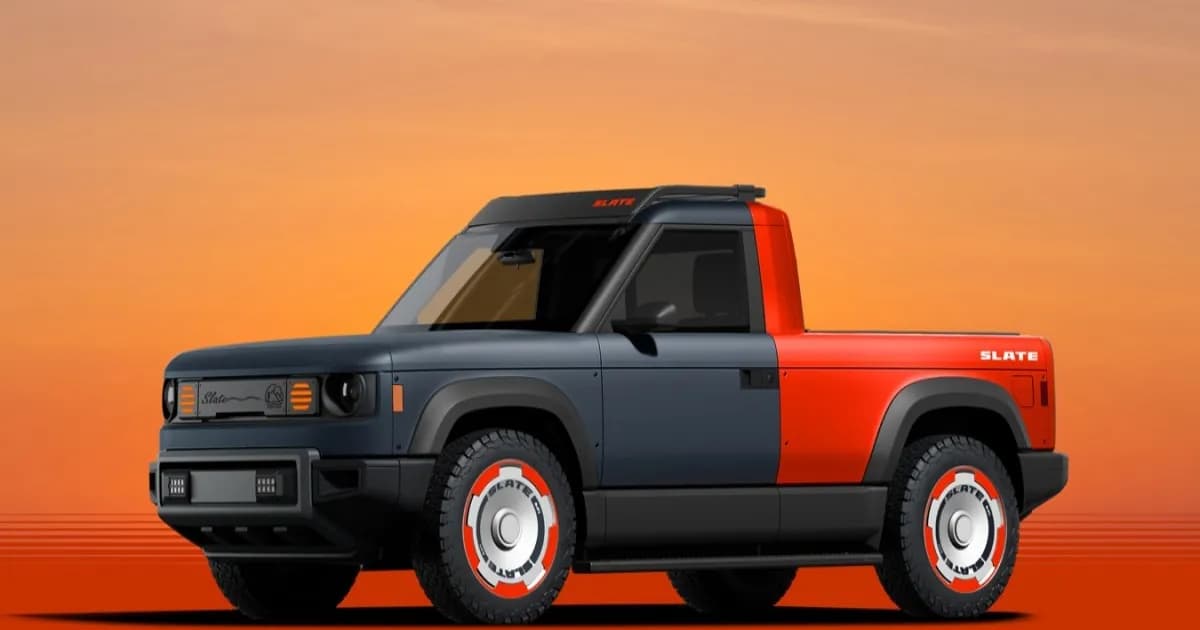 Truk pickup listrik Slate dengan baterai LFP