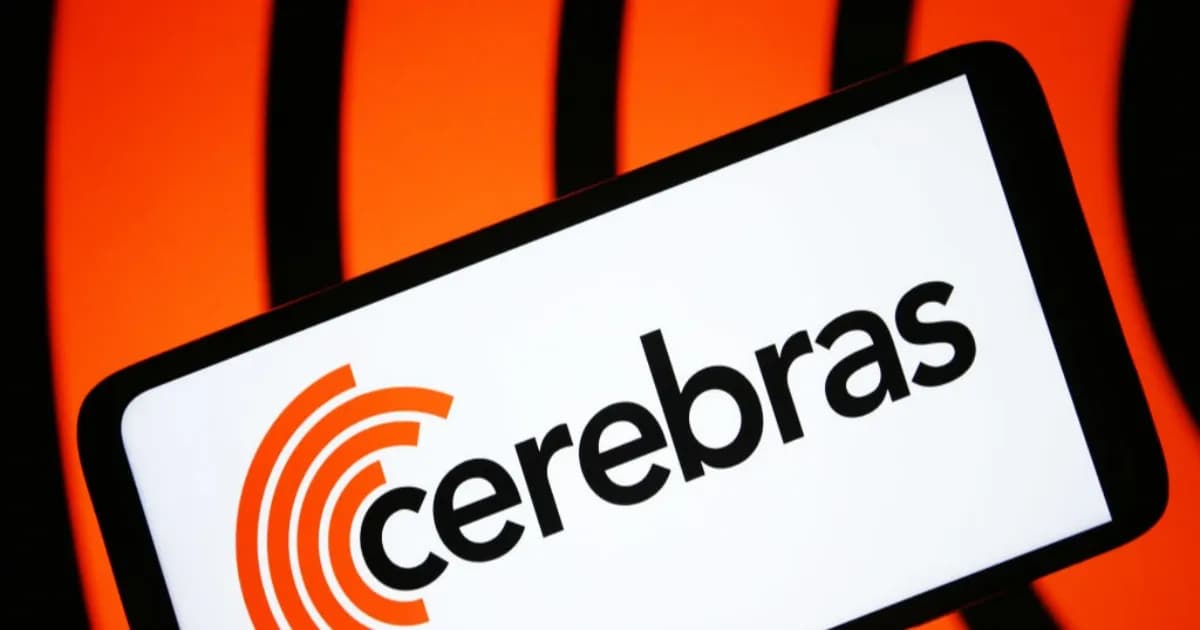 Grafik pergerakan harga saham Cerebras Systems yang menunjukkan penurunan tajam