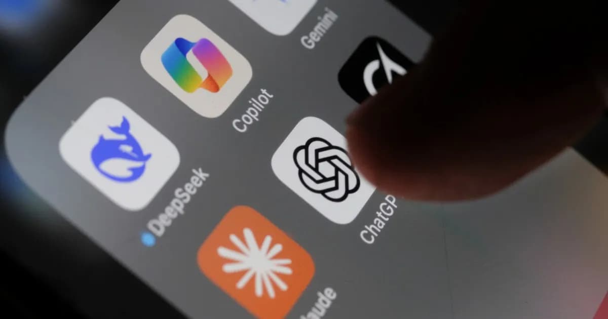 ChatGPT app menampilkan antarmuka percakapan dengan AI