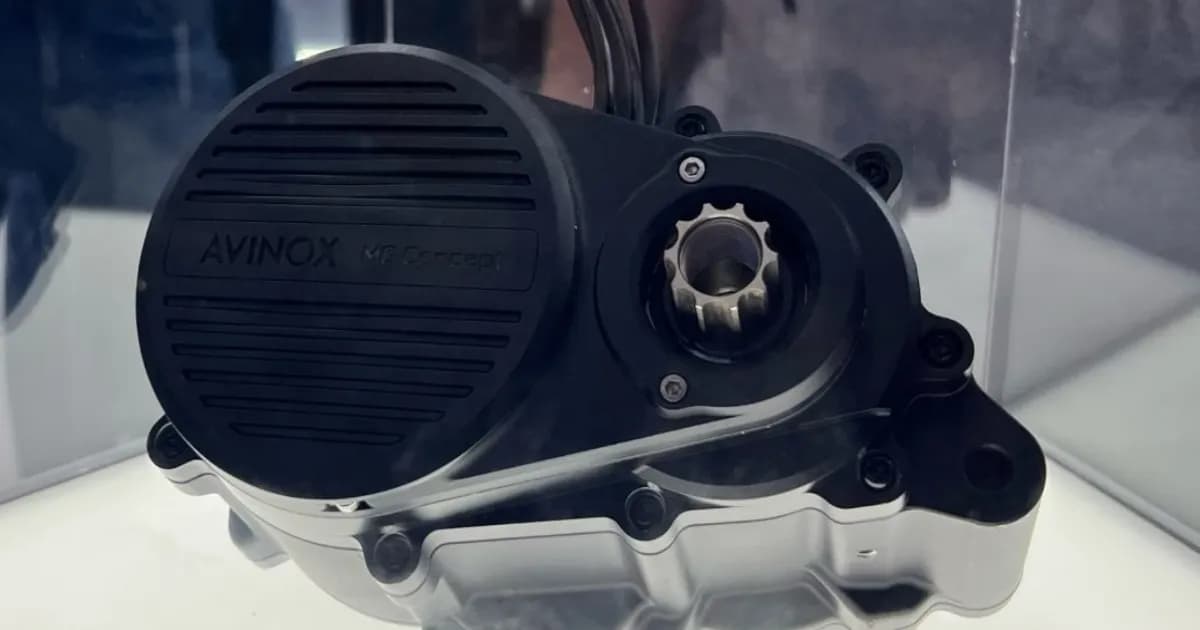 Motor konsep Avinox MG dengan gearbox terintegrasi di Eurobike 2026