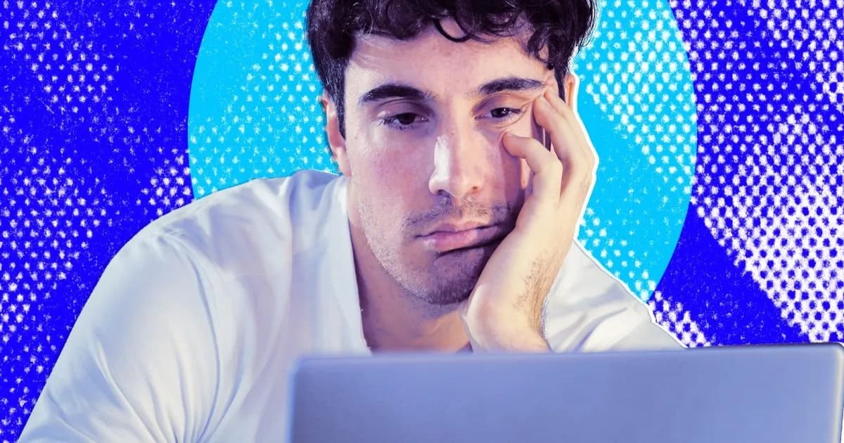 Ilustrasi software engineer depresi karena kode AI buruk