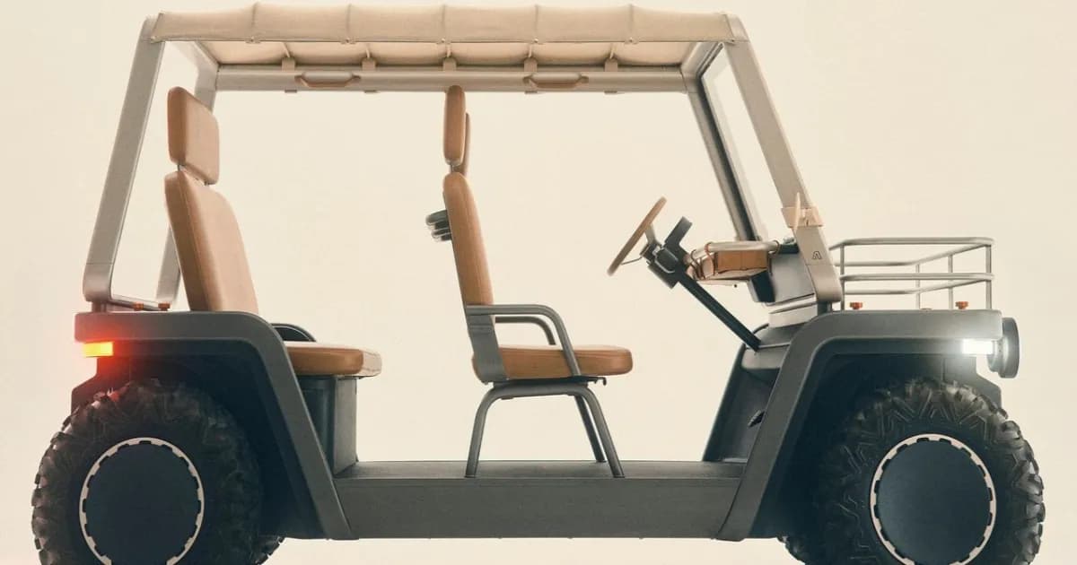 Amble One, kendaraan listrik mini dengan desain ala Apple di kawasan resor mewah