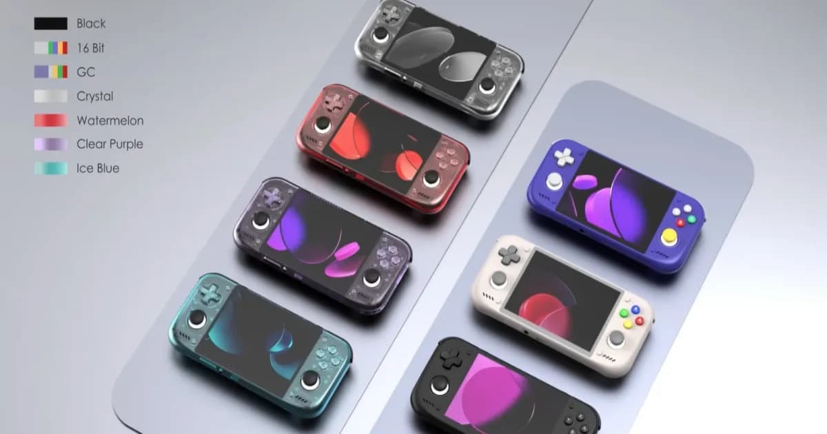 Retroid Pocket Nova handheld gaming dengan desain warna-warni