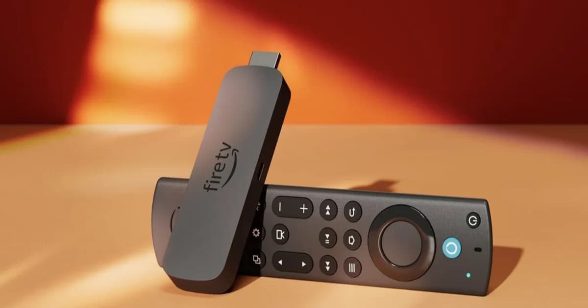 Amazon Fire TV Stick terhubung ke port HDMI TV