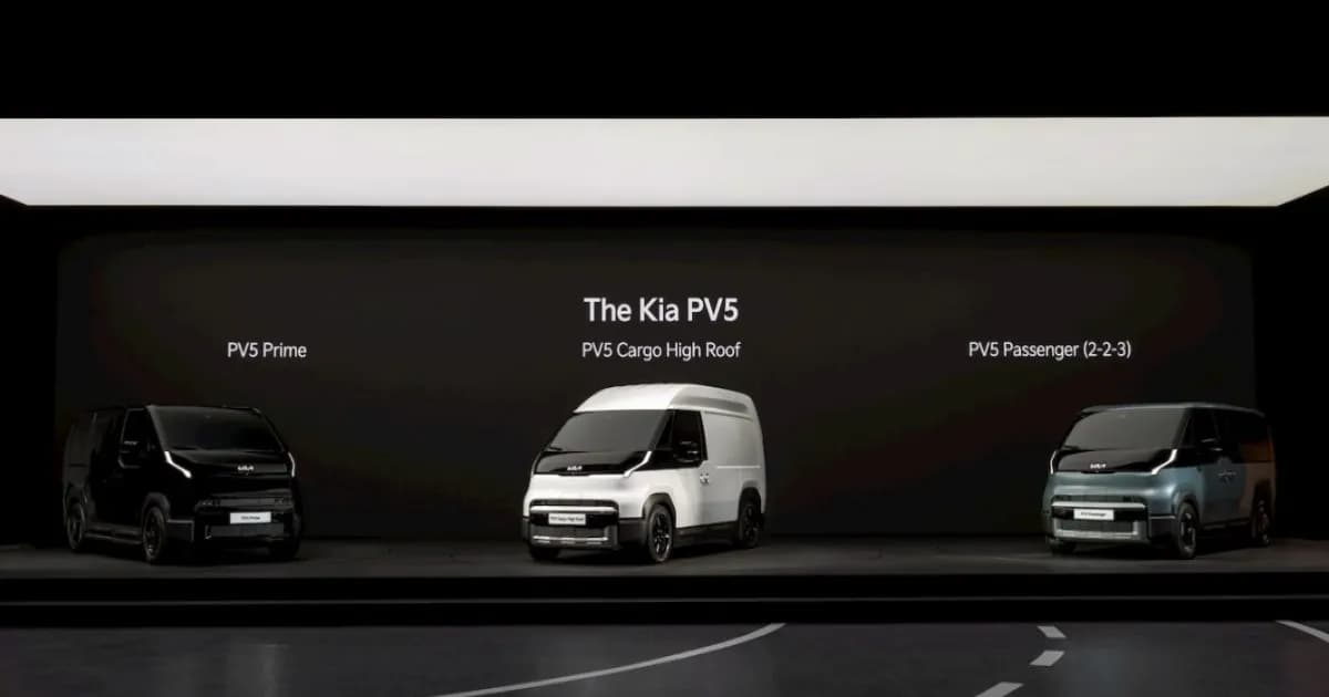 Kia PV5 varian baru 7-seater, Prime, dan Cargo High Roof