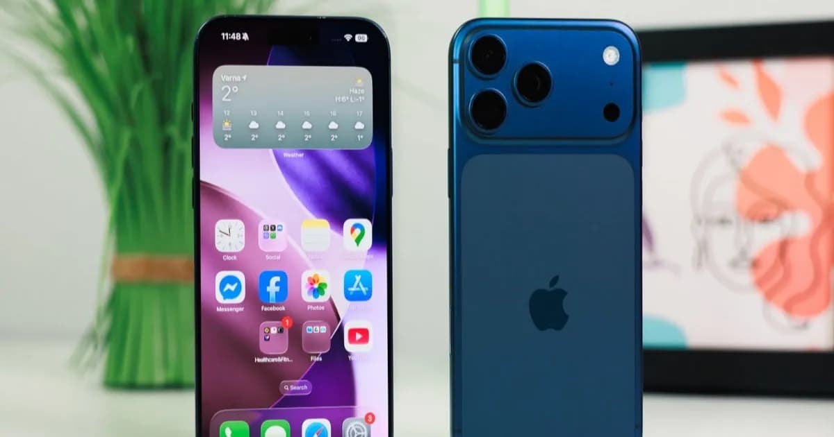 Ilustrasi mockup iPhone 18 Pro dengan modul kamera belakang yang menonjol dan tebal