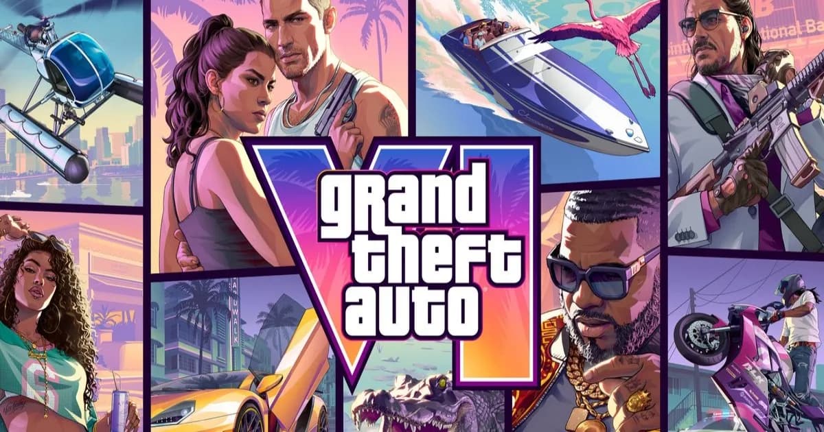 Poster Grand Theft Auto 6 menampilkan karakter utama game
