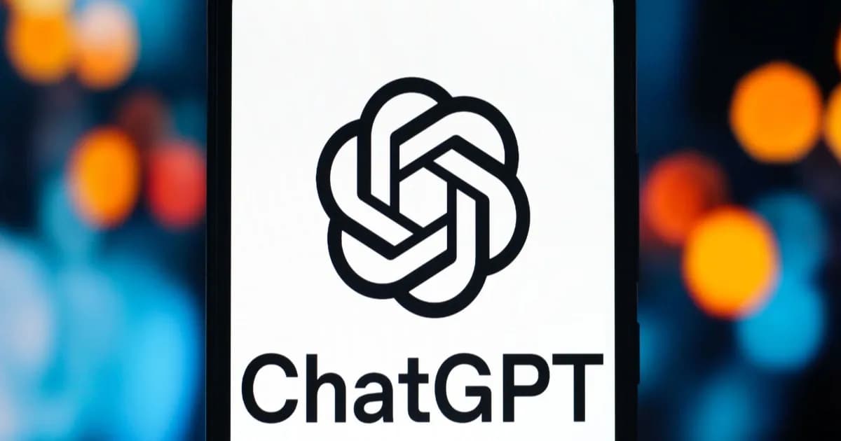 Logo ChatGPT dan OpenAI pada layar smartphone