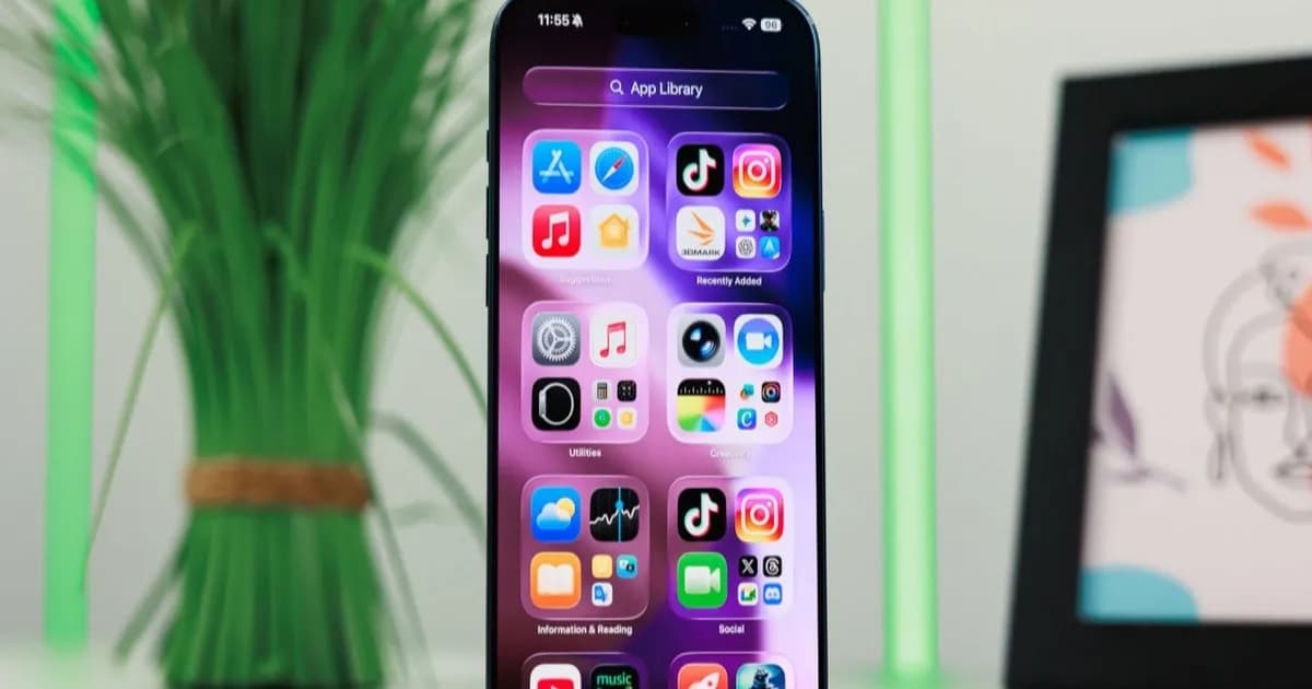 Ilustrasi iPhone 18 Pro dengan chip A20 Pro yang menggunakan kemasan WMCM untuk manajemen termal lebih baik