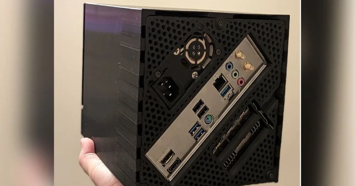 Terk Box v1.1 tampak depan dengan ventilasi dan logo