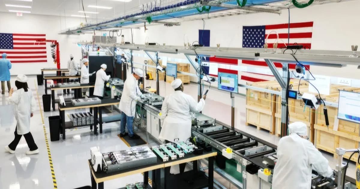 Apple's facility in Houston where advanced servers are produced.