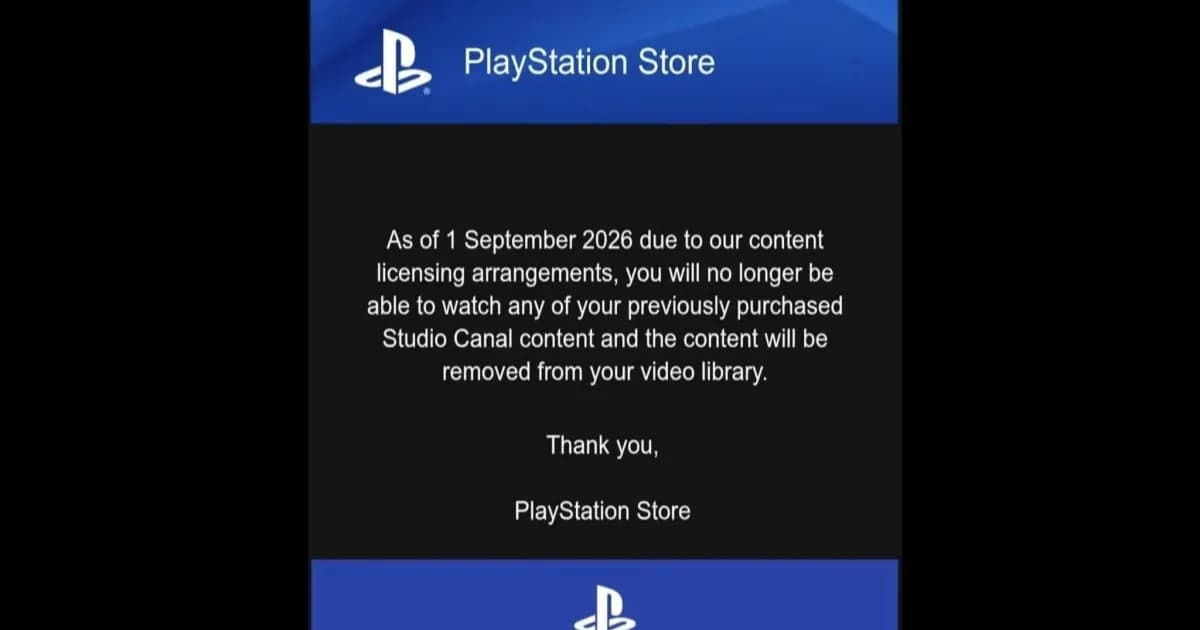 Ilustrasi penghapusan konten digital PlayStation Store oleh Sony