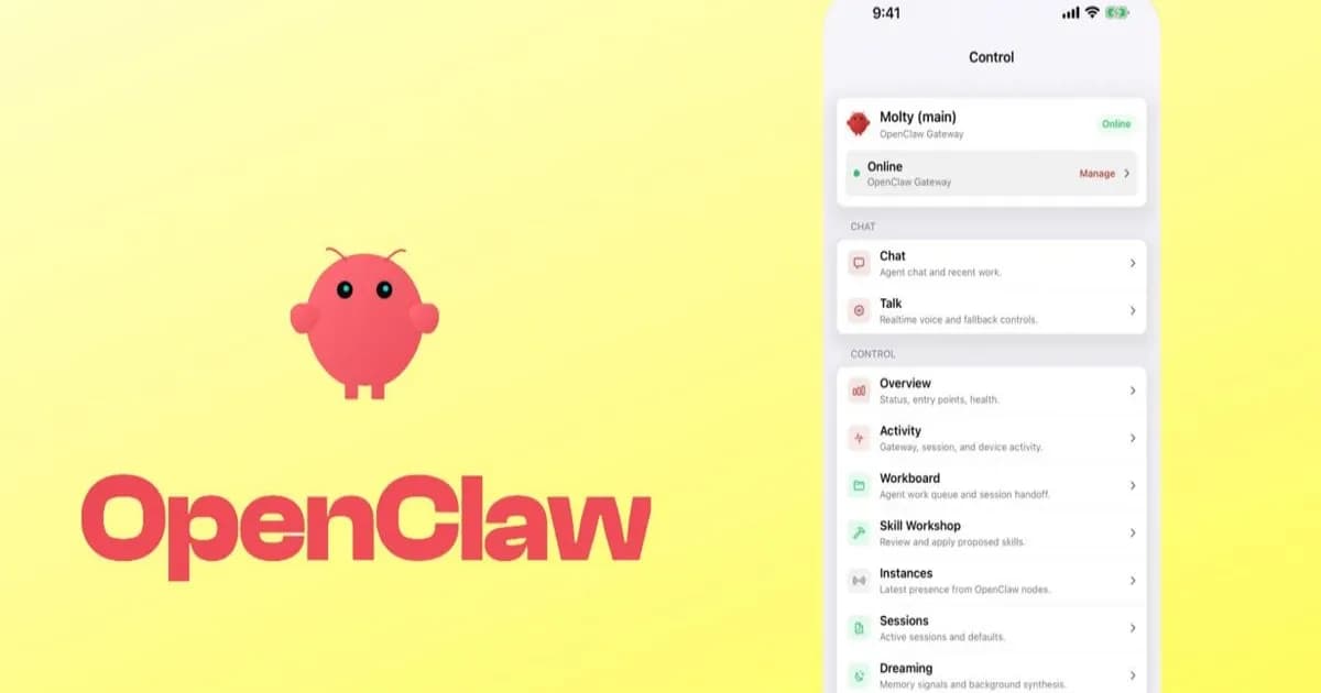 Aplikasi OpenClaw di ponsel iOS dan Android