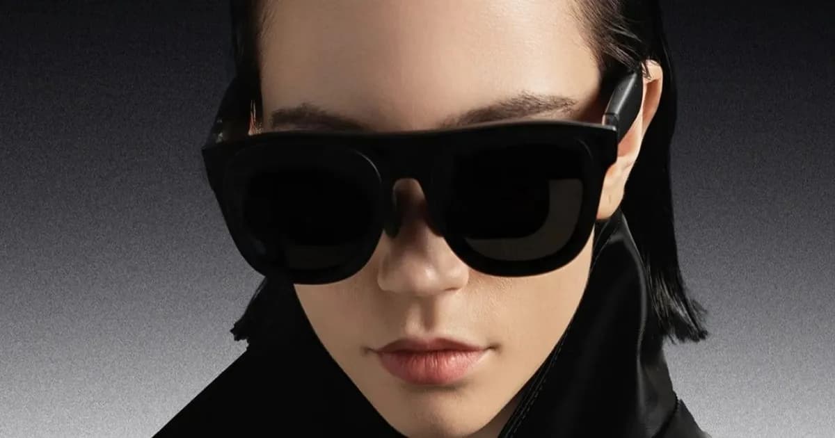 Xreal Aura smart glasses on display