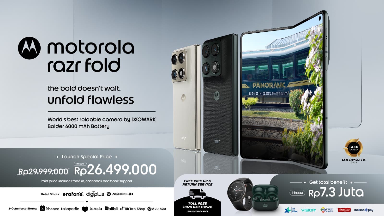 Motorola Razr Fold Resmi Dijual: Harga Spesial Rp26,4 Juta