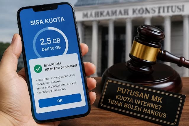 MK: Sisa Kuota Internet Tak Boleh Hangus, Wajib Bisa Dipakai