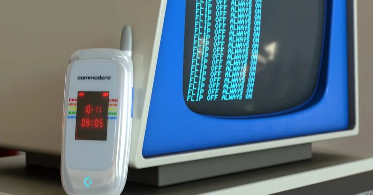 Commodore Callback 8020 ponsel flip untuk digital detox dengan desain retro