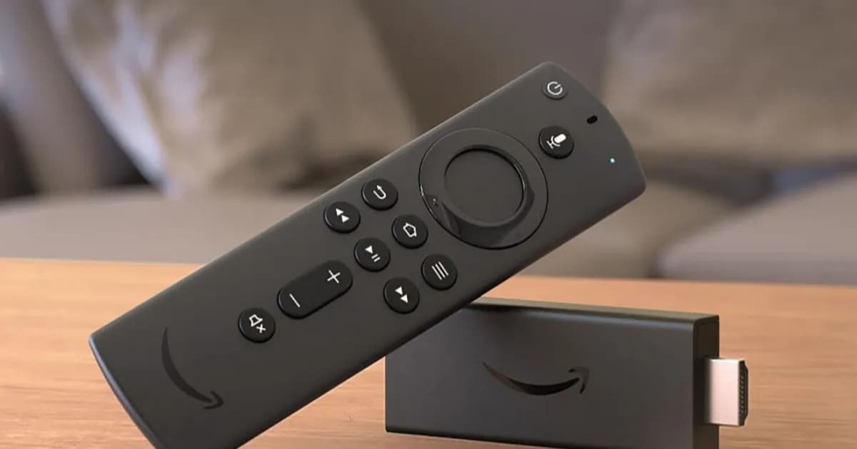 Amazon Fire TV Stick dengan logo Vega OS baru