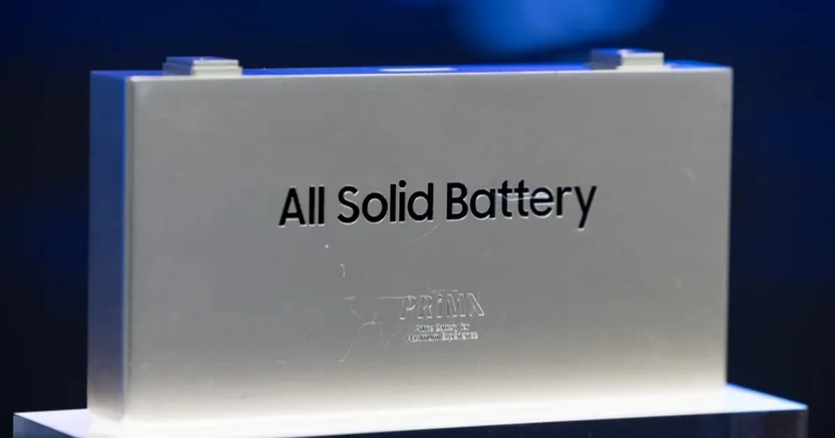 Ilustrasi baterai solid-state Samsung untuk ponsel Galaxy masa depan dengan daya tahan lebih lama