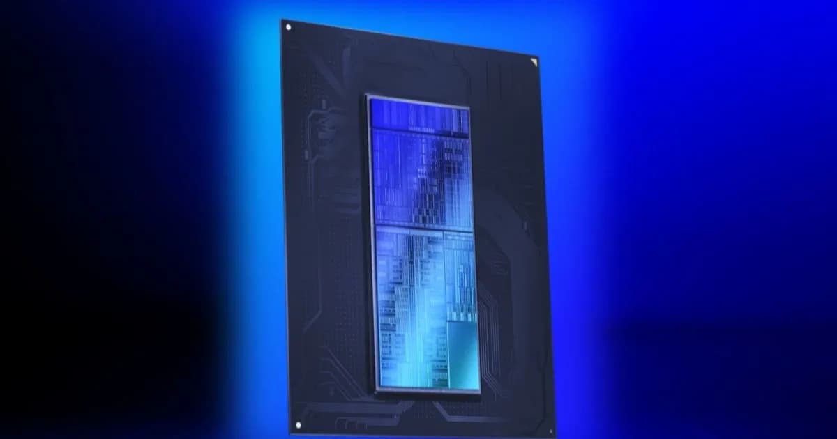 Ilustrasi prosesor Intel Nova Lake dengan teknologi bLLC untuk performa gaming tinggi