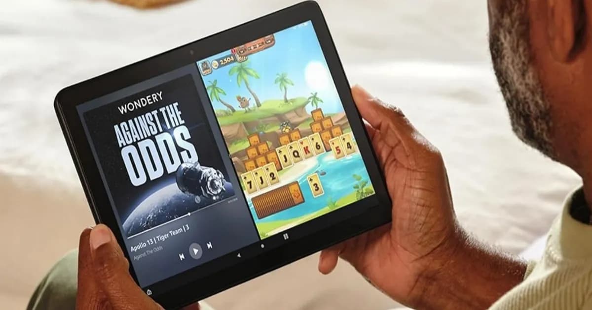 Amazon Fire HD 10 tablet dengan layar 10,1 inci dan RAM 4GB