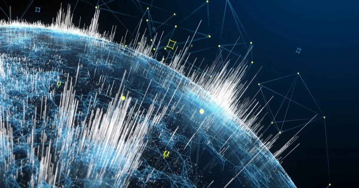 Ilustrasi Nvidia NemoClaw sebagai perisai keamanan enterprise untuk agen AI otonom dengan latar belakang jaringan digital