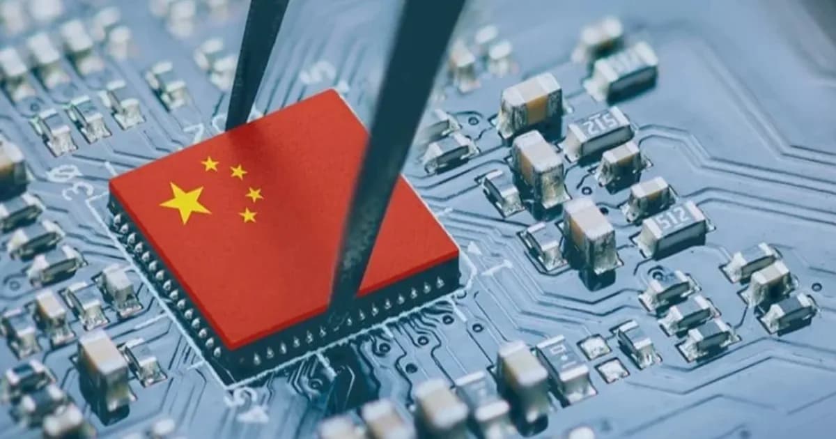Ilustrasi chip AI China yang digunakan untuk melatih model LongCat-2.0 milik Meituan