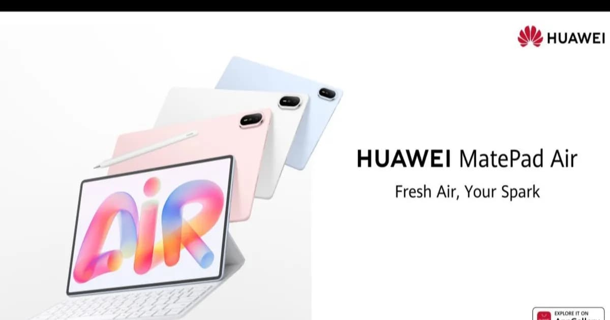Huawei MatePad Air 2026 dengan layar OLED PaperMatte dan FreeClip 2 S Signature Edition