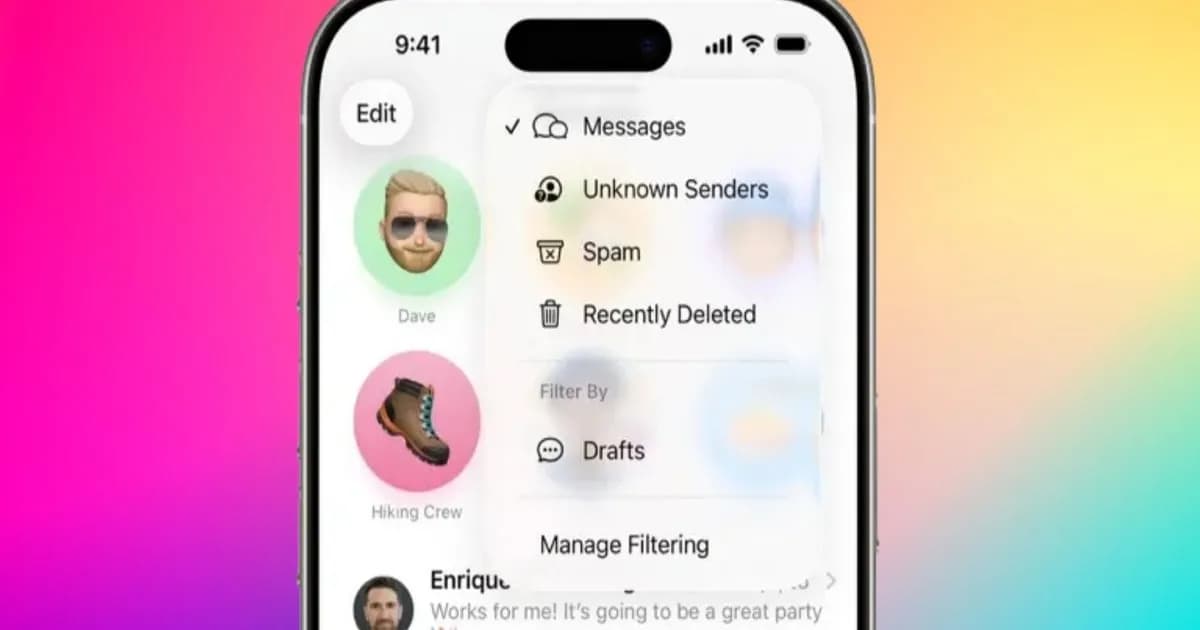 iPhone dengan fitur Lockdown Mode untuk keamanan iMessage