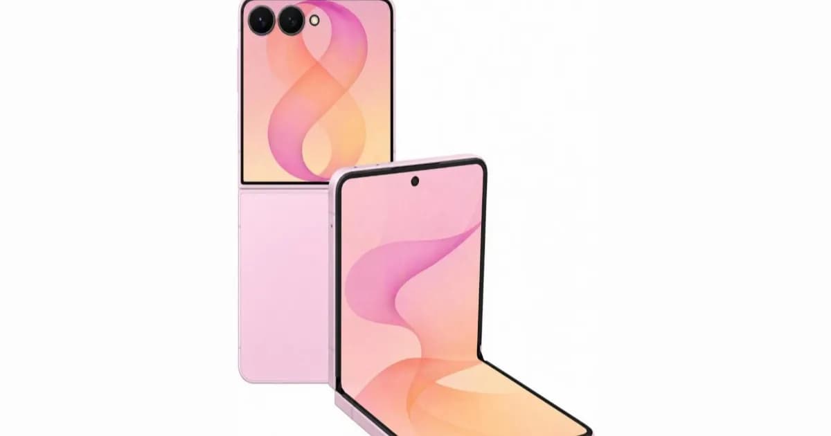 Ilustrasi bocoran desain Samsung Galaxy Z Flip 8 yang identik dengan Galaxy Z Flip 7