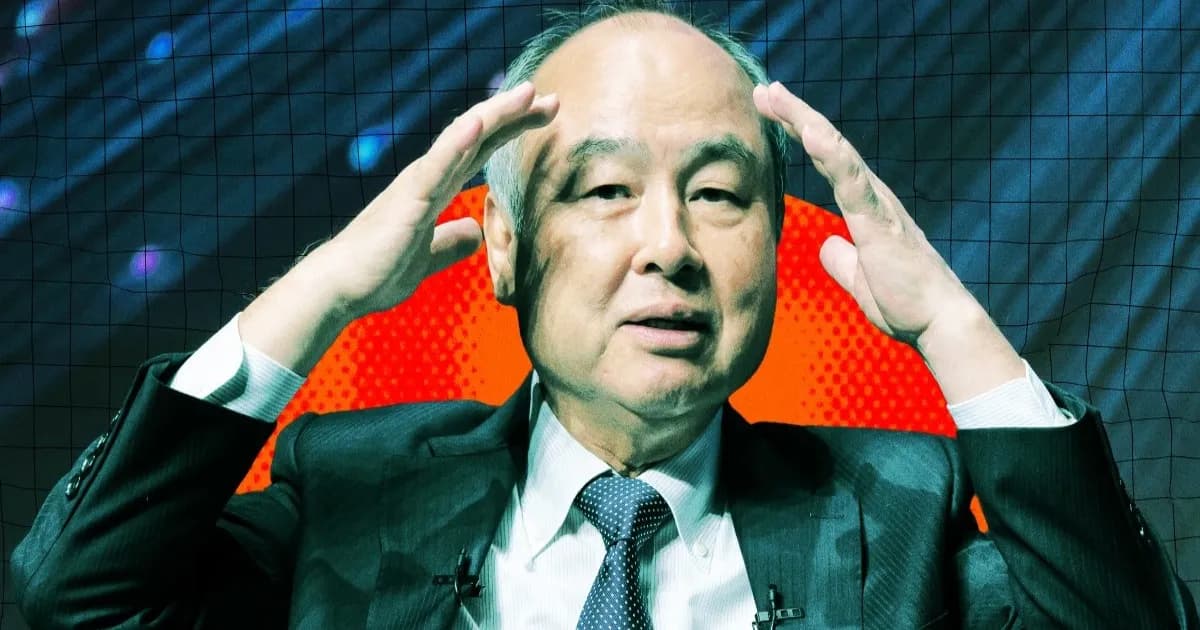 Ilustrasi foto bergaya Masayoshi Son, CEO SoftBank Group Corp.