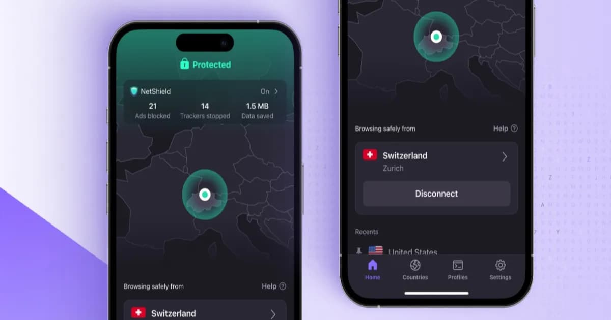 Proton VPN new mobile app interface – promo image
