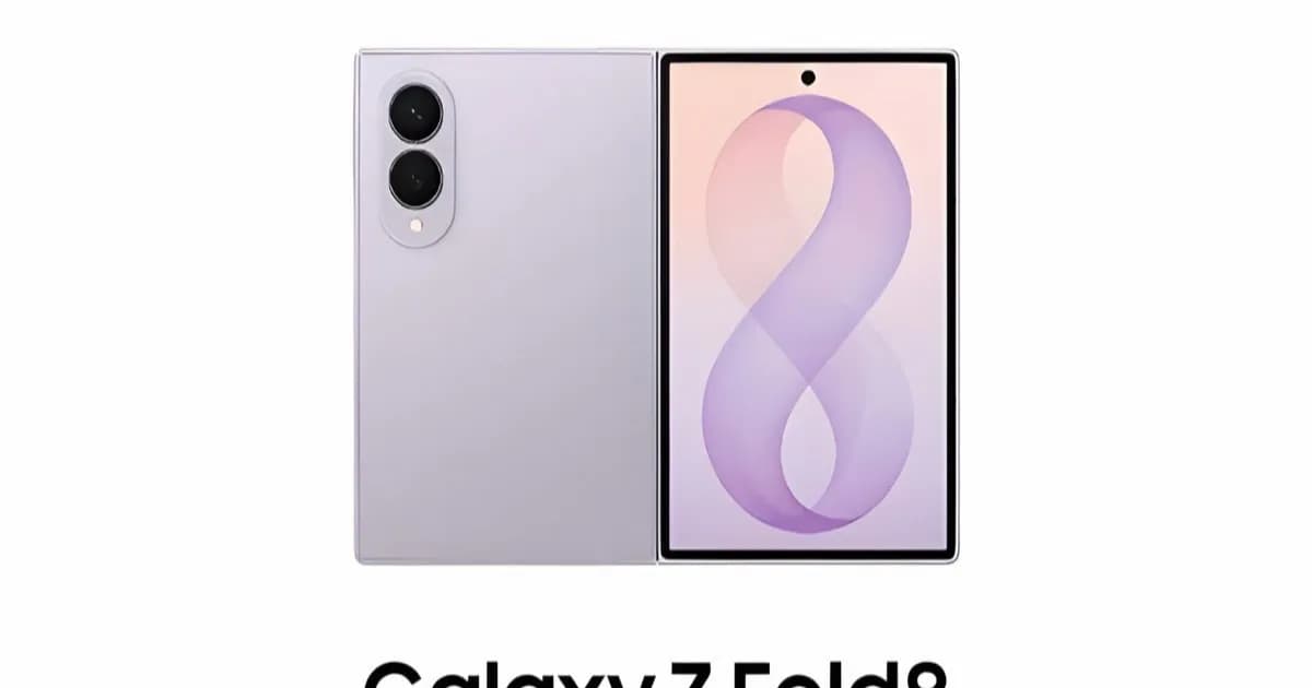 Galaxy Z Fold 8 warna lavender dalam bocoran materi pemasaran resmi