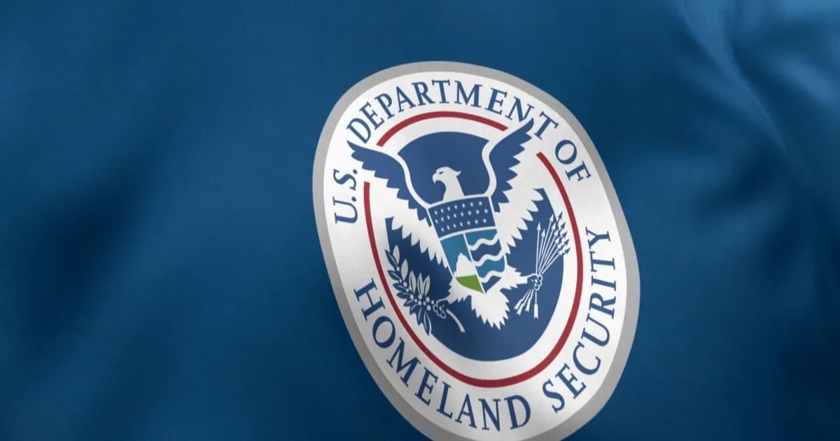 Logo Department of Homeland Security di bendera AS