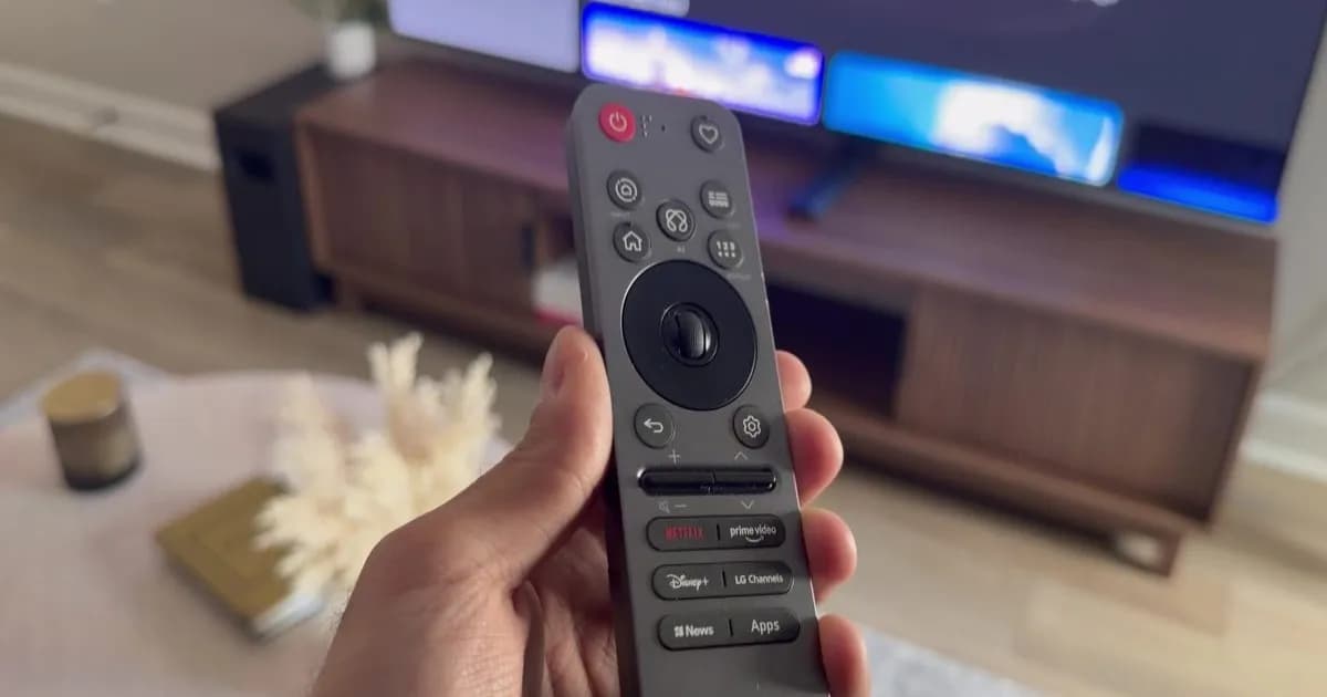 LG C6 OLED TV yang terpajang di ruang tamu modern