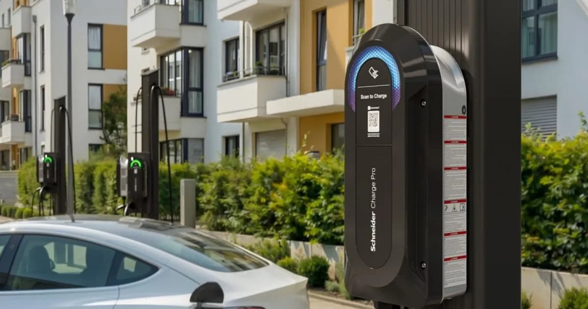 Schneider Electric Charge Pro EV charger dengan dukungan NACS