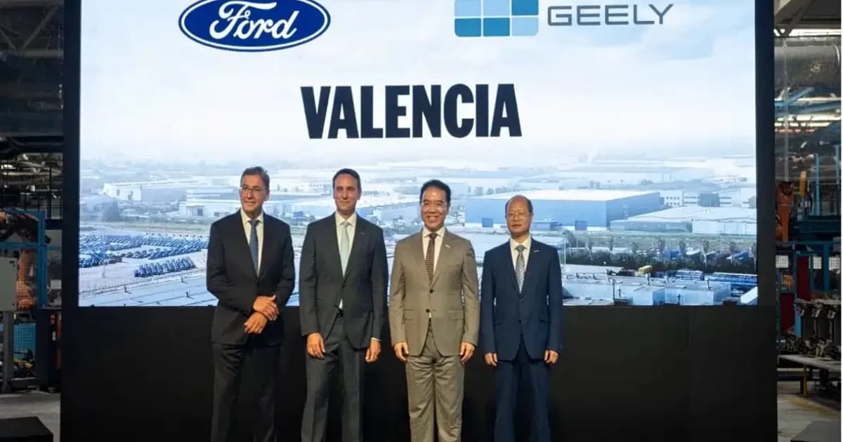 Ilustrasi pabrik Ford Valencia yang menjadi pusat joint venture Ford dan Geely