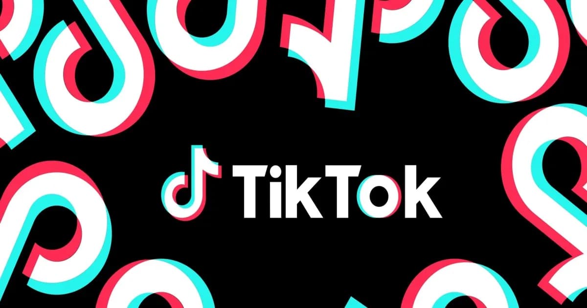 Ilustrasi logo TikTok dengan latar bendera Uni Eropa yang melambangkan investigasi keamanan anak.