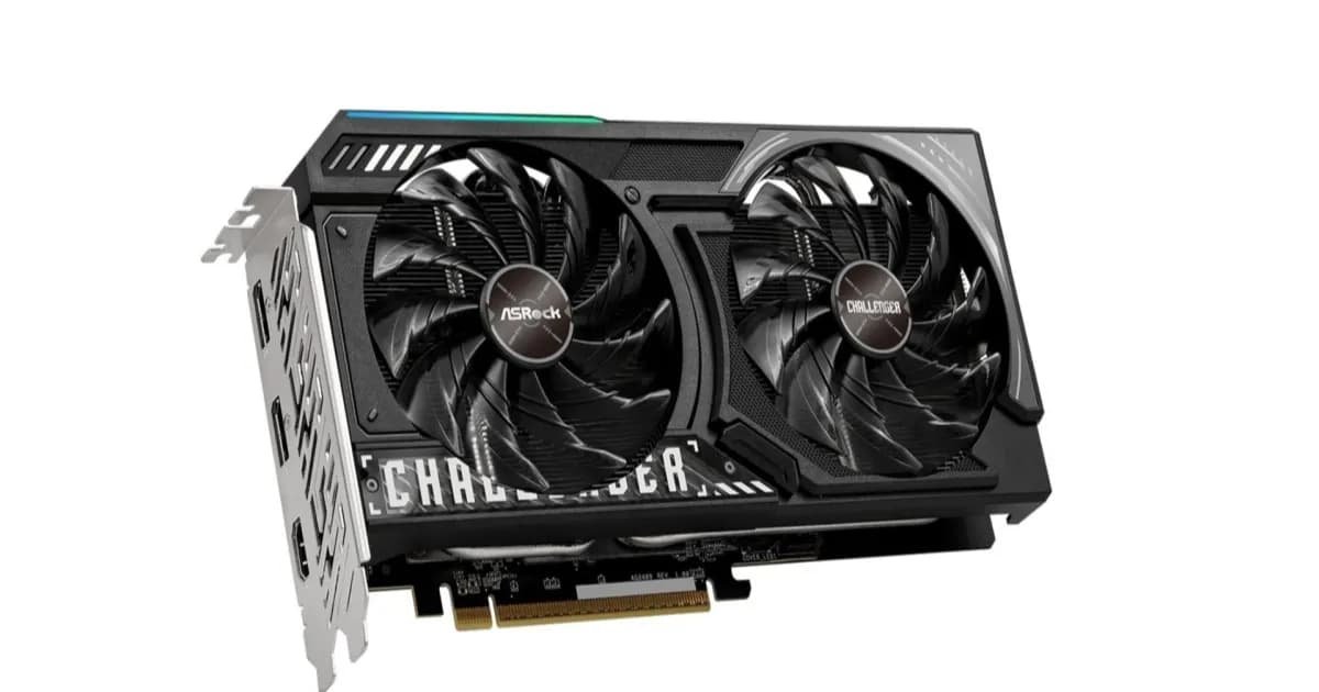 AMD Radeon RX 9050 4GB GPU modern dengan VRAM terbatas dari ASRock