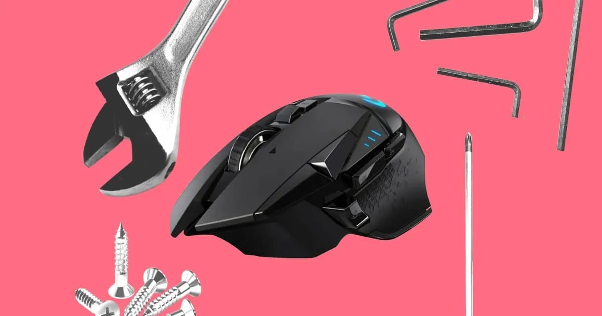 Ilustrasi baterai soft-pack Logitech yang mudah tertusuk dengan label kertas di atasnya.